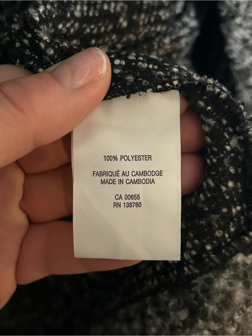 Grey Bouclé Open Front Long Cardigan Pockets XS - Picture 8 of 12